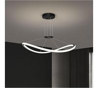LXYST Boutique Decoration Chandelier Gold Circular Flush Mount Dimmable Mid Century Ceiling Light Rustic Black Hanging Lamp for Dining Rooms Kitchen Restaurant Bedroom,/K/50Cm