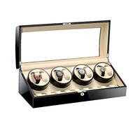 LXYST Box for Automatic Watches Quiet Motor Large Capacity Luxury Wooden Storage Case 5 Rotation Mode (A) Watch Winder