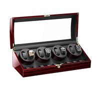 LXYST Box for Automatic Watches Quiet Motor Large Capacity Luxury Wooden Storage Case 5 Rotation Mode (A) Watch Winder