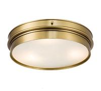 LXYST Brass Vintage Led Lights Home Lighting Living Room Flush Mount Ceiling Lamp