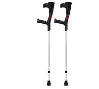 LXYST Cane Forearm Crutches Ergonomic Handle, Lightweight Arm Cuff Crutch Stops Height Adjustable - for Standard and Tall Adults,Blue,1 Unit