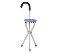 LXYST Cane Tripod Crutch Chair Abs Non-Slip Panel and Foot Pad Sponge Handle Suitable for Elderly Walking Rest Beautiful Scenery