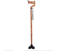 LXYST Canes Cane, Elderly Crutches, Solid Wood Walking Stick, Anti Skid Walker, Bend Handle Length 88 cm Can Be Truncated As Needed