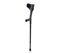 LXYST Canes Crutch Lightweight Retractable Folded Elbow Arm Armpit Fractures Rehabilitation Polio Forearm Crutches, Black