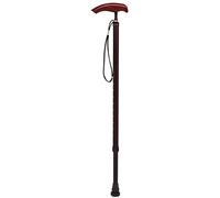 LXYST Canes Walkers for Seniors Crutch Aluminum Anti-Skid Hiking One-Legged Walking Stick with Red Rosewood T-Handle rollator Walker, Mobility Aid