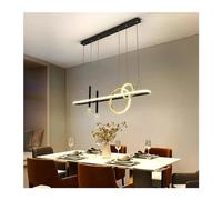 LXYST Ceiling Compatible with Dining Table Living Room Kitchen Bar Home Decoration Fixture Aluminum Black Gold Ring Pendant Lights,s,A-Warm Light