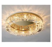 LXYST Ceiling Light Chrome K9 Crystal Chandelier Stylish Living Room Fixture Bedroom & Kitchen Elegant x 15cm Gold Accent Option Available
