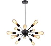 LXYST Ceiling Light Nordic Creative Industry Wind Lamp Personality Restaurant Hall Front Desk Wrought Iron Lamps American Retro Satellite Chandelier