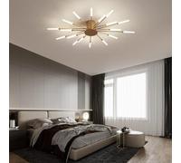 LXYST Ceiling Light with Remote Control, Black Chandelier for Bedroom, Living Room, Kitchen and Dining Room (28 Lights)