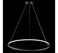 LXYST Chandelier Adjustable 25W Round Pendant Light Dimmable Metal Acrylic Ceiling Fixture for Living Room Kitchen Bedroom - 40cm White Island Lamp
