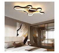 LXYST Chandelier Bright Living Room Bedroom Black & White Aluminum AC85- Stylish Ceiling Fixture Home Decor Elegant Hanging Light