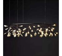 LXYST Chandelier Classic Pendant Light Tree Leaf V-intage LED Lights by Pot from Suspension Lamp Lighting,for Living Room