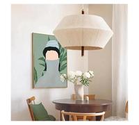 LXYST Chandelier for Living Room and Bedroom Decoration with White Fabric Shade(A-D30CM)