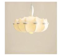 LXYST Chandelier for Living Room and Bedroom Decoration with White Fabric Shade(D-D80CM)