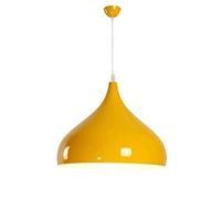 LXYST Chandelier Metal Lampshade Bedroom Decor Light Nordic Style Bedside Adjustable Ceiling Hanging Lamp for Living Room, Kitchen Island, Hotel (Color : Yellow, Size