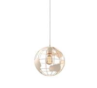 LXYST Chandelier Round Globe Light Personalized Industrial Style Metal Iron Pendant Lamp Single Farmhouse Decorati