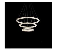LXYST Chandeliers, Art Crystal Chandelier Living Dining Room Bedroom Creative Personality Postmodern Villa Light Luxury Lamps(D80 60 40cm)