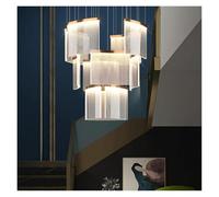 LXYST Chandeliers, Attic Large Chandelier Hotel Lobby Nordic Staircase Villa Hollow Luxury Living Room Lamp(Warm Light 3000K,11 Heads Dia60cm)