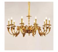 LXYST Chandeliers, Baroque Classic Candle Lanterns Lamps Home Decor Luxury Chandelier Pendant(10 D70H52cm)