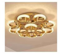 LXYST Chandeliers, Chandelier For Living Room Bedroom Nordic Golden Ring Lamp Luxury Home Decor Indoor Ceiling Light Fixtures(12 Head)