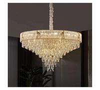 LXYST Chandeliers, Crystal Chandelier Luxury Elegant Fixture for Villa Living Room Bedroom Dining Ceiling Light Decor(Warm White,Dia75cm H48cm)