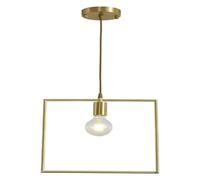 LXYST Chandeliers,E27 Source Single Head Style Metal Hanging Lamp,- All Copper Light, Chandelier