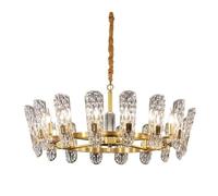 LXYST Chandeliers, European Glass Hanging Lamp Shade Chandelier Light with Classic Style(16head)