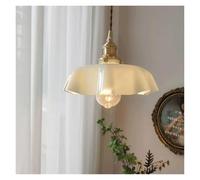 LXYST Chandeliers,- Flower Sglass Chandelier,American V-intage Glass Metal Hanging Lamp, Ceiling Chandelier