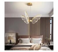 LXYST Chandeliers, Gold Light Luxury Wings Chandelier, Living Bedroom, Dining Room Home Interior Decorative Fixture(RC Dimming,3head)