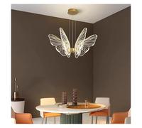 LXYST Chandeliers, Gold Light Luxury Wings Chandelier, Living Bedroom, Dining Room Home Interior Decorative Fixture(RC Dimming,6head)