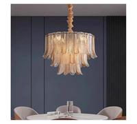 LXYST Chandeliers, Golden Glass All Brass Ceiling Chandelier，Dining Living Room, Bedroom, Villa Home Decoration(Changeable,D45cm)