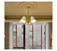 LXYST Chandeliers, Home Decoration Ceramic Chandelier Master Bedroom Light Dining Living Room Study (Warm White,5heads)