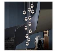LXYST Chandeliers, Home Decoration Crystal Chandelier, Stair Lamp, Living Room Pendant Lights, Interior (12 Heads)