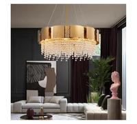 LXYST Chandeliers, Home Decoration Lights, Luxury Crystal Living Room Chandelier, Bedroom Pendant Lamp, Ceiling Light, Indoor (RC Remote dimming,C Diameter 80cm)