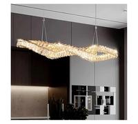 LXYST Chandeliers, Home DecorationPendant Lights, Luxury Crystal Living Chandelier, Dining Room Pendant Lamp, Ceiling Light, Indoor (App with RC Dimmable,Length 150cm)