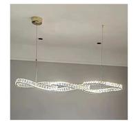 LXYST Chandeliers, Home DecorationPendant Lights, Luxury Crystal Living Chandelier, Dining Room Pendant Lamp, Ceiling Light, Indoor (Cold White,Length 92cm)