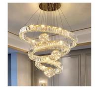 LXYST Chandeliers, Home DecorationPendant Lights, Luxury Crystal Living Chandelier, Dining Room Pendant Lamp, Ceiling Light, Indoor (60+80+100cm)