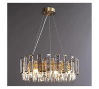 LXYST Chandeliers, Home DecorationPendant Lights, Luxury Crystal Living Chandelier, Dining Room Pendant Lamp, Ceiling Light, Indoor (App with RC Dimmable,A Diameter 60cm)