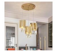 LXYST Chandeliers, K9 Crystal Chandelier Kitchen Dining Living Room Bedroom Bedside Aisle Home Decor Indoor (Warm White(3000K),3heads Gold)