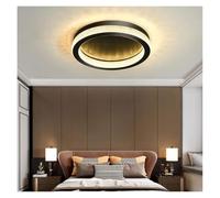 LXYST Chandeliers, Luxury Round Chandelier Crystal Ceiling Lamp for Living Room Bedroom Home Indoor Light Fixtures(3 Colors Changeable,Black 50CM)