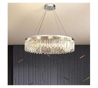 LXYST Chandeliers, Minimalist Luxury Living Crystal Villa Chandelier Dining Room Pendant (80cm)
