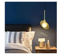 LXYST Chandeliers, Pendant Light Glass Restaurant Hanging Lamp Nordic Creative Moon Living Room Bedside Home Decor (Dia 23cm)