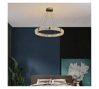 LXYST Chandeliers, Shell Crystal Chandelier Postmodern Light Luxury Living Room Designer Restaurant Creative Personality(D80cm)