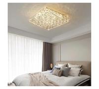 LXYST Chandeliers, Stainless Steel Crystal Square Light For Living Room, Bedroom and Other Home Decor, Ceiling Pendant Lamp(52cm-Gold)