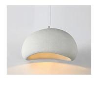 LXYST Chandeliers, Wind Chandelier Living Dining Room Home Decor Scrub Pendant Lamp Bedroom Loft Hanging Light Fixture(B White,D30cm)