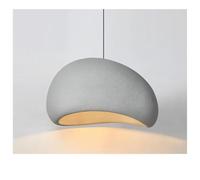 LXYST Chandeliers, Wind Chandelier Living Dining Room Home Decor Scrub Pendant Lamp Bedroom Loft Hanging Light Fixture(B Grey,D30cm)