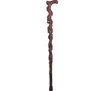 LXYST Chicken Wing Wooden Root with Shape Middle-Aged Crutch Anti-Skid Walking Stick Wood Carving Beautiful Scenery