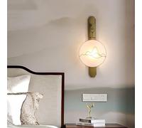 LXYST Chinese Lamp丨Landscape Zen Circle Light丨Creative Living Room Background Sconces Stair Aisle Wall Mount Fixtures丨LED Decorative Lights,Chandelier