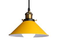 LXYST Classic Industrial Pendant Light - Vintage Metal Chandelier with Hardware Shade for Dining Room, Bedroom, Balcony, Kitchen, and Bar (Pink)