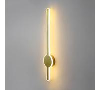 LXYST Classical Linear LED Fixture Bar Mount Indoor Gold Bathroom Vanity Long Strip Black Hallway Wall Sconces Lamp White Laundry Room Ceiling Light, Chandelier(Gold,80CM)